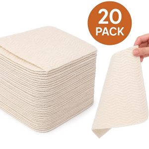 14 Reusable Paper Towels 20 Pack Washable for Kitchen and Bathroom
