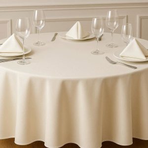 Elegant Polyester Table Linen for Formal Dining and Events
