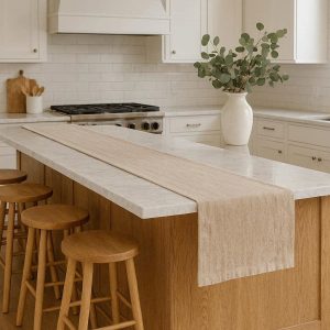 Extra Long Farmhouse Table Runner for Kitchen Island