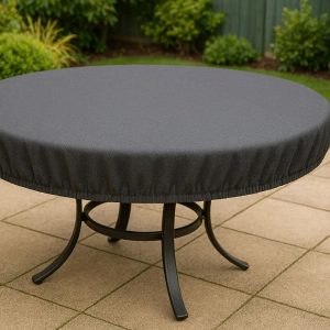Fitted Elasticated Table Cover for Round Patio Tables